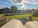 Book, fire, view