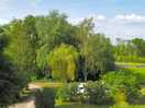 In het groen