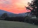 Sunset at the site