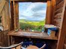 Breakfast with a view from shared kitchen