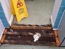 Dangerous bathroom floor