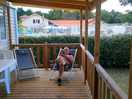 Terrasse du mobil home.