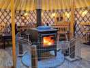 Cosy seating area at food vans