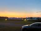 Sunset on site