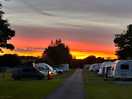 Sunset over the camp site.