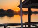 Sunset over the lake