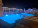 The pool at night