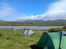 Not too busy but good amount of people about mostly campervans