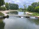 Riverside beach