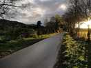 Road up to the campsite from the cafe