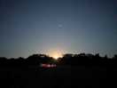 Full moon rising to the southeast