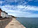 Het wandelpad langs de kust tussen dawlish en dawlish warren