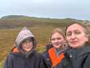 Starting our walk, love the views