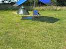 It was a very hot day so the tarp came in handy