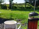 Coffee with a view listening to bird song