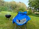 Fire pit and view from our pitch
