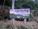 Garthyfog campsite sign