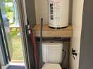 Toilet and boiler
