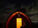 Night time cabin