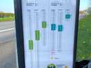 Bus to city 11c outside the site until tea time. a 20 min walk for very regular buses all night.