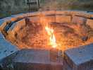 Firepit alight