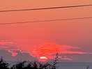 Sunset from the campsite plot