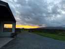 Sunset on site