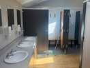 Toilet and shower block