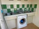 Washing machine and pot washing sinks.
