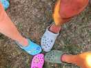 Camping crocs meet again