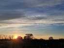 Sunrise over the site