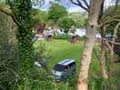 View from the public footpath of our van.