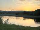 Sunset over the reservoir