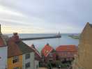 Surrounded by panoramic views from campsite. view as you wind your way down 199 steps into whitby.