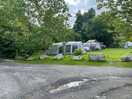 View of our tent from the reception car park