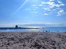 The beach a stones throw away