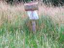 Sign posts around the site when we walked down the fields