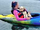 She wasn’t a fan of the kayak compared to the paddleboard.