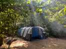 Our tent on the most perfect pitch!
