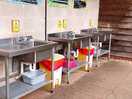 Washing up area