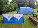 Spacious pitches for campers.