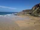 Beach at st agnes. 12 minute walk from the site.