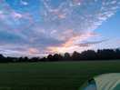 The start of the sun set.