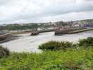 The view of the site from across the marina and up on the dog walk