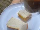 Coffee and bacon butty