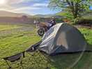 For the bikers i'd recommend this site 👌🏼 lovely place with the bike next to the tent.