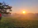 Sunrise view from campsite