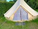 Our tent at dusk
