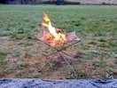 Off the ground fire basket allowed.