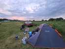 Plenty of space, and a beautiful view, birds singing and people laughing.